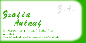 zsofia anlauf business card